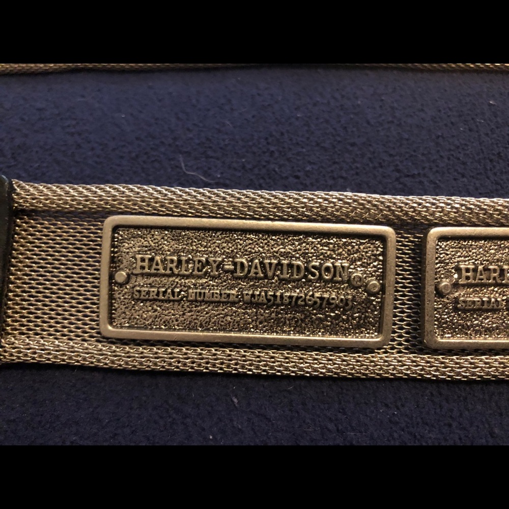 Medium Harley Davidson silver tone metal belt